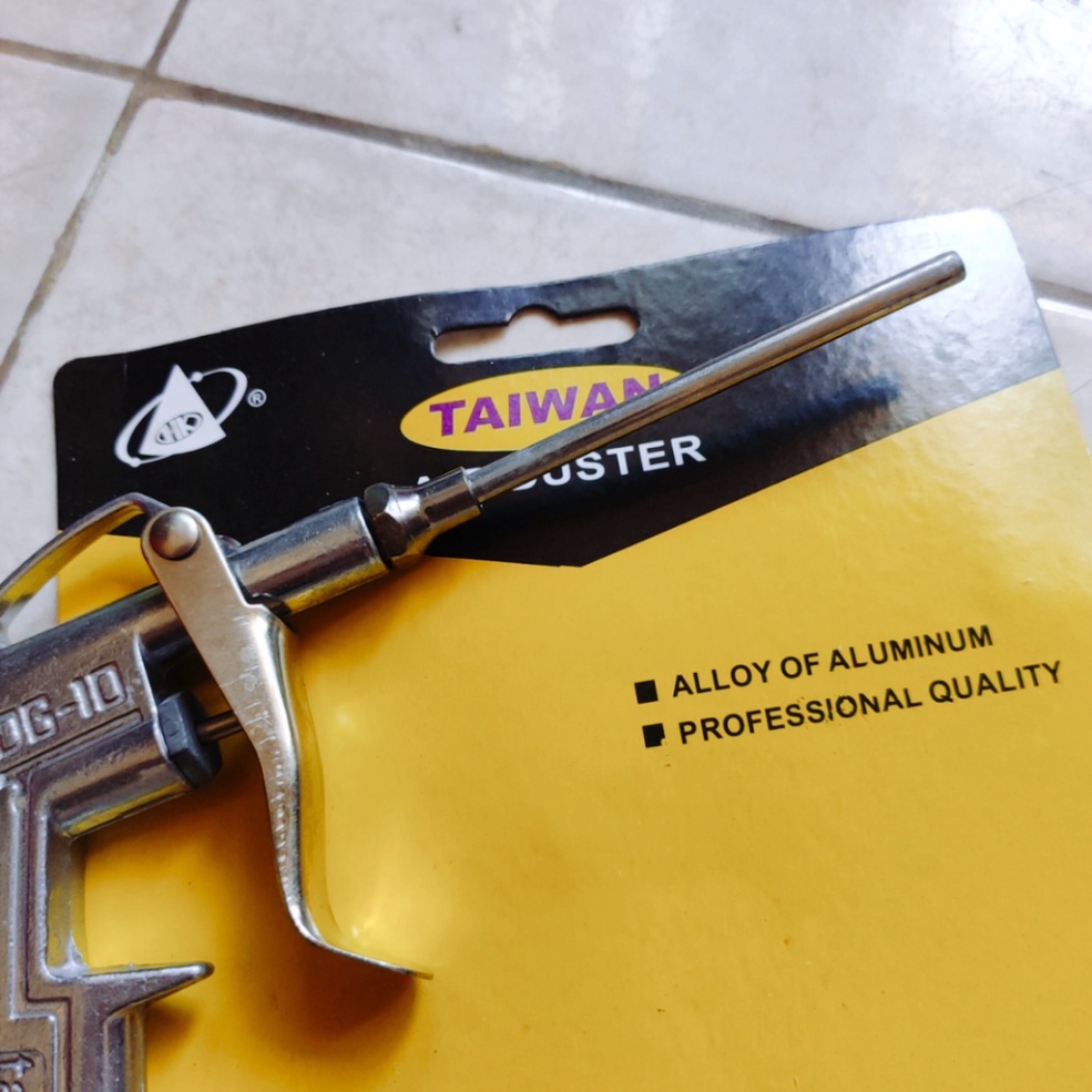 Xì khô vàng TAIWAN + dây hơi 6m, súng xịt hơi thổi bui dùng khí nén