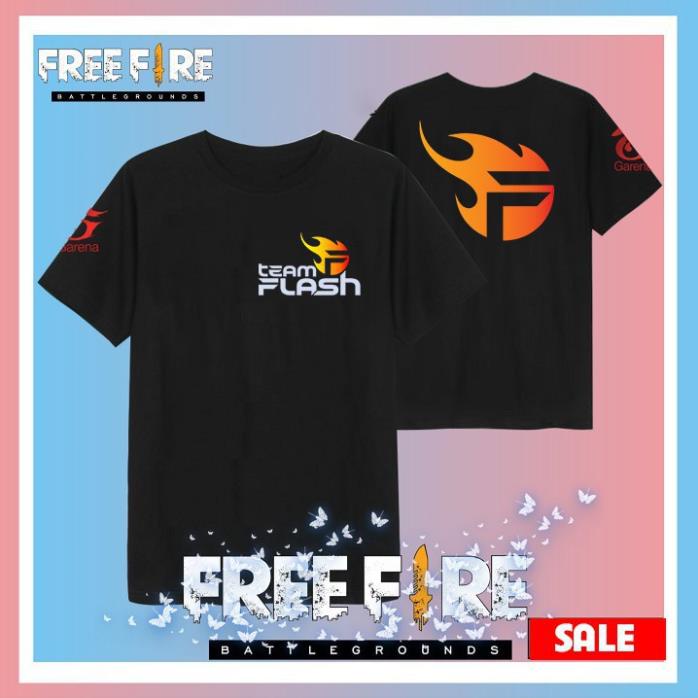 áo thun FREE FIRE in hình TEAM FLASH cực đẹp