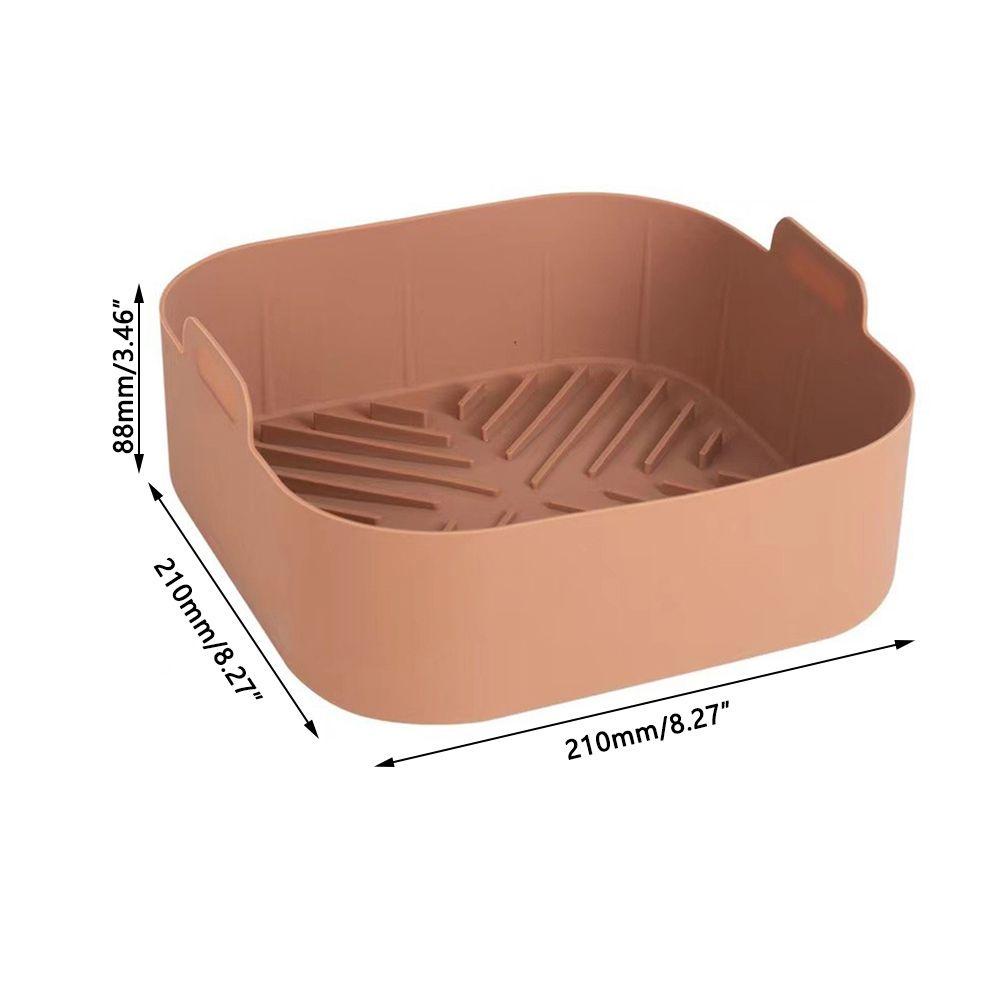 Khay Nướng Bánh Pizza Hình Vuông Bằng Silicone Tái Sử Dụng Được
