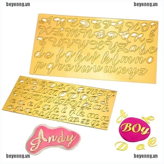 Khuôn Làm Bánh Quy / Bánh Ngọt Bằng Acrylic Hình Chữ Cái Tiếng Anh Độc Đáo