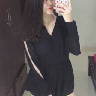Jump ngắn xẻ tay dài