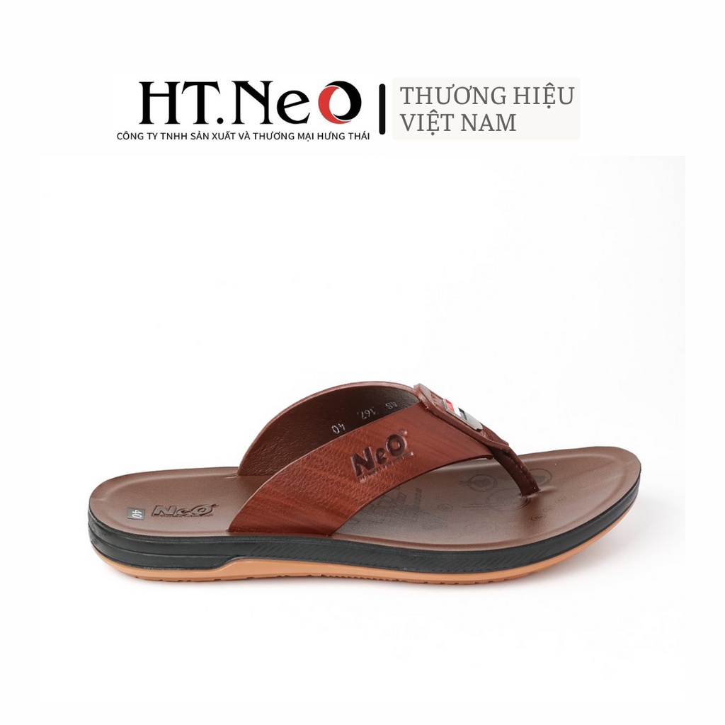 Dép xỏ ngón HT.NEO thiết kế siêu hot hè 2021,100%  da bò sịn, đế kếp chống trơn, rất mát chân SD91