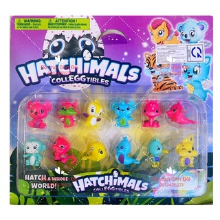 Thú hatchimal - vĩ 12 con ( 3cm )