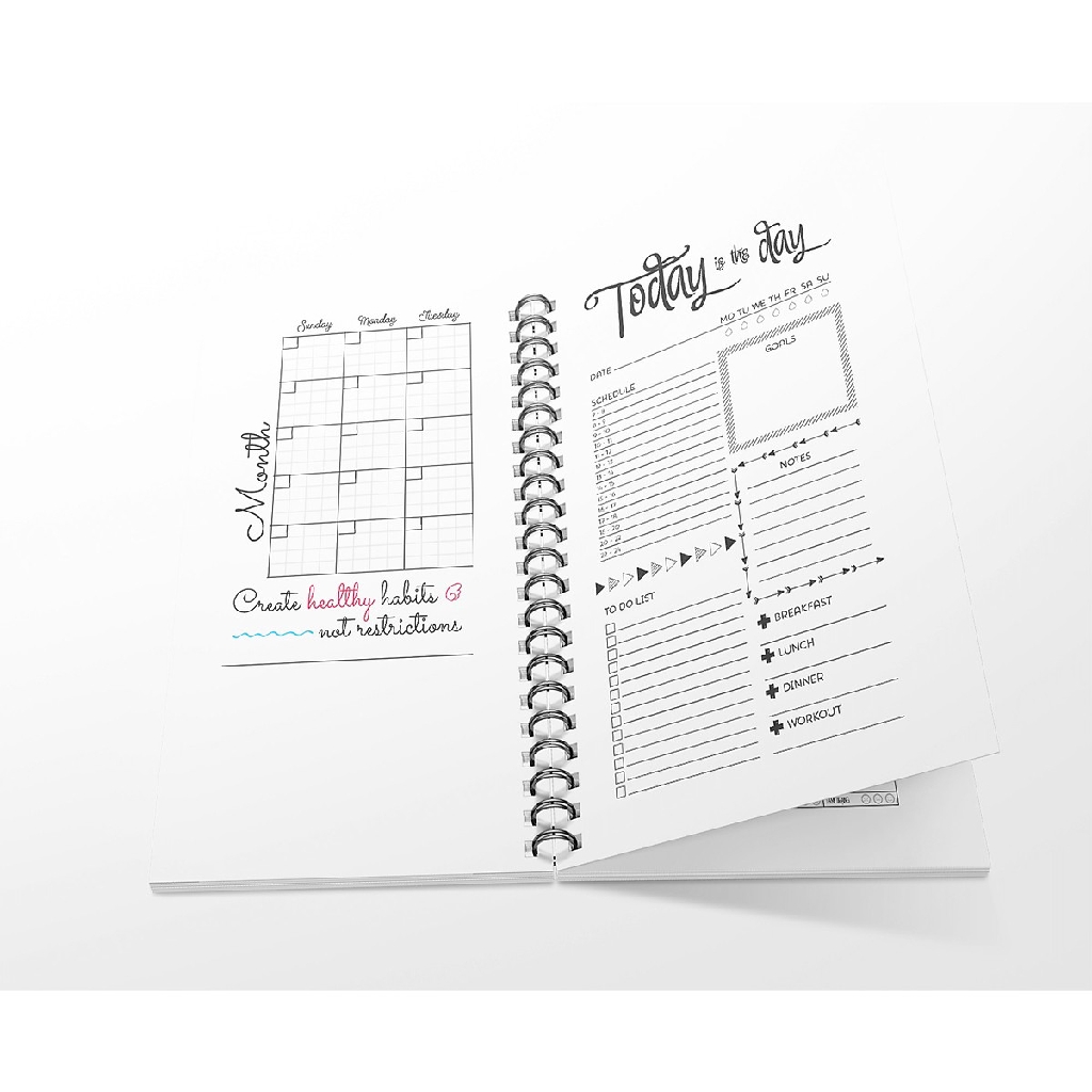 Sổ tay planner lò xo 21x11 - Quản lý công việc - Sổ kế hoạch trọn đời