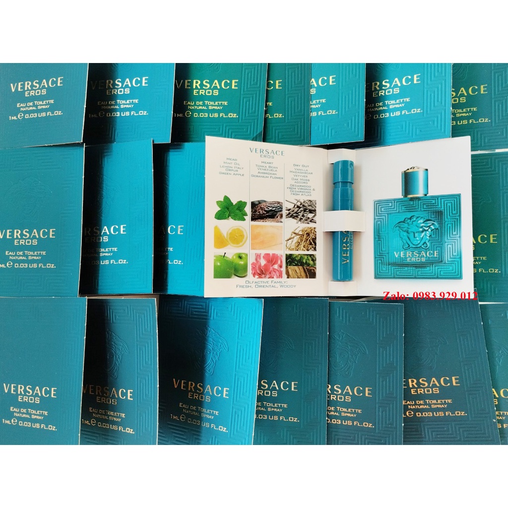 Mẫu thử Vial Nước hoa Versace Eros EDT
