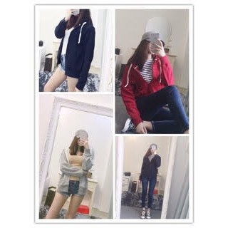 Áo khoác nam nữ nỉ trơn dây kéo nỉ ngoại | BigBuy360 - bigbuy360.vn