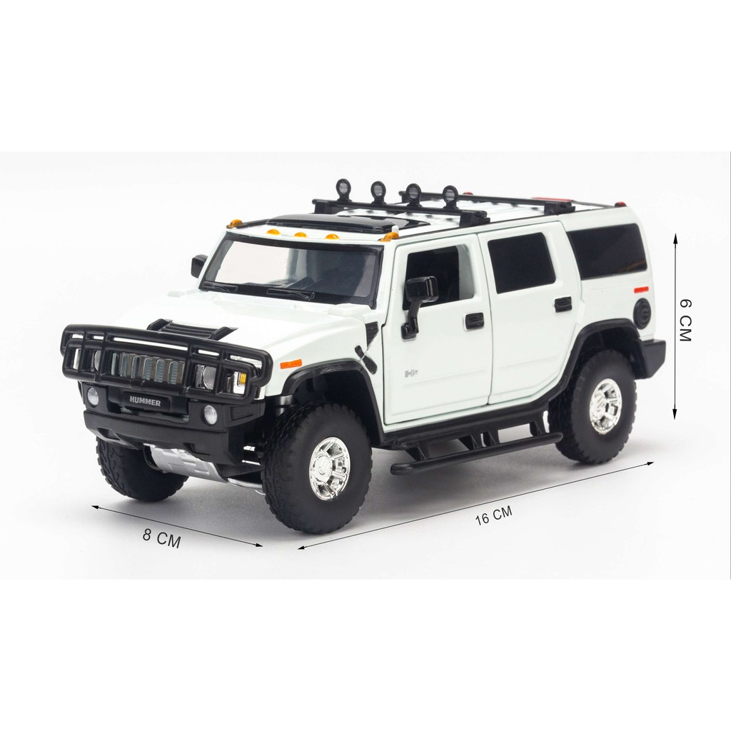 Mô hình xe Hummer H2 2008 1:32 Jackiekim