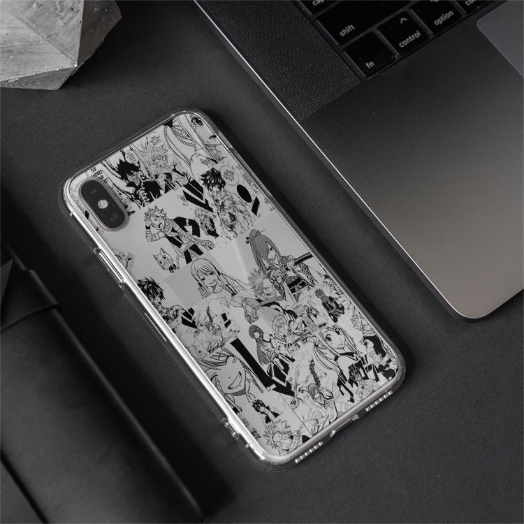 Ốp lưng iphone silicon Fairy tail manga collage iphone case   cho IP5 đến IP 12 pro max PAP20210943