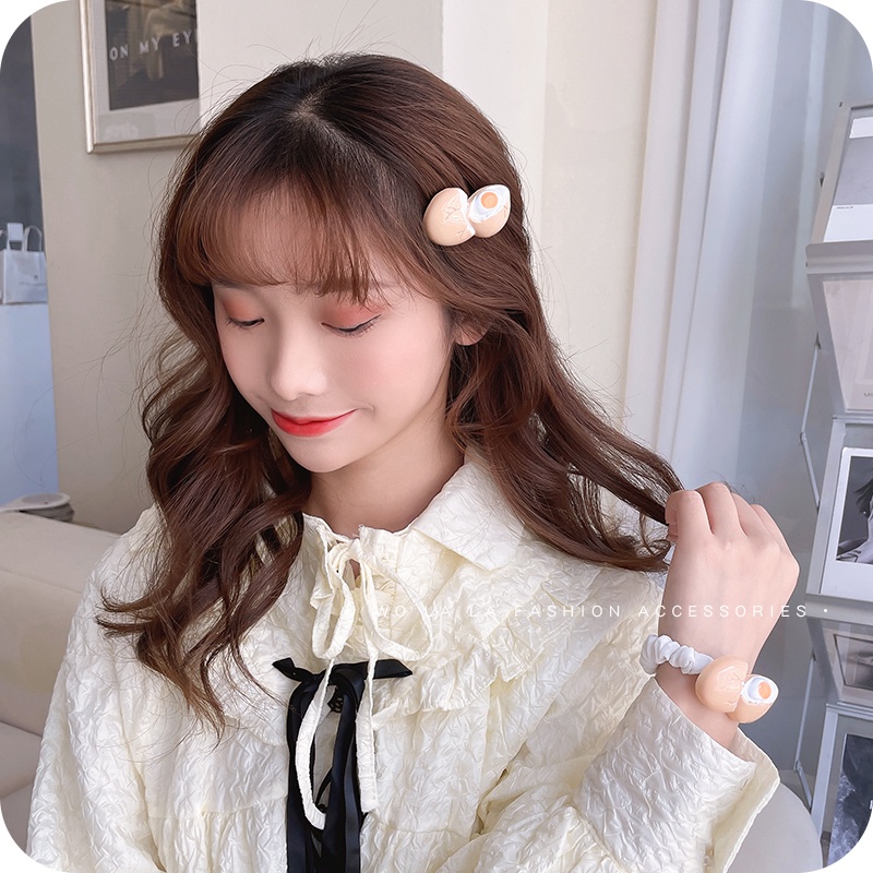 Kẹp Tóc Hình Quả Trứng Dễ Thương Cho Nữ