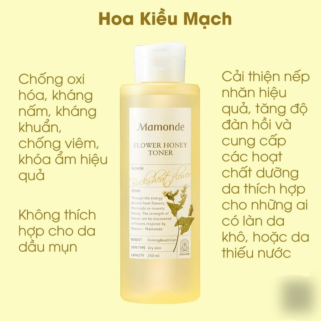 Nước Cân Bằng Mamonde Toner Mẫu Mới 250ml hàng mới về đủ mùi [date 2022] | BigBuy360 - bigbuy360.vn