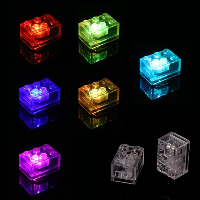 Đồ chơi lego phát sáng đèn led 2x3