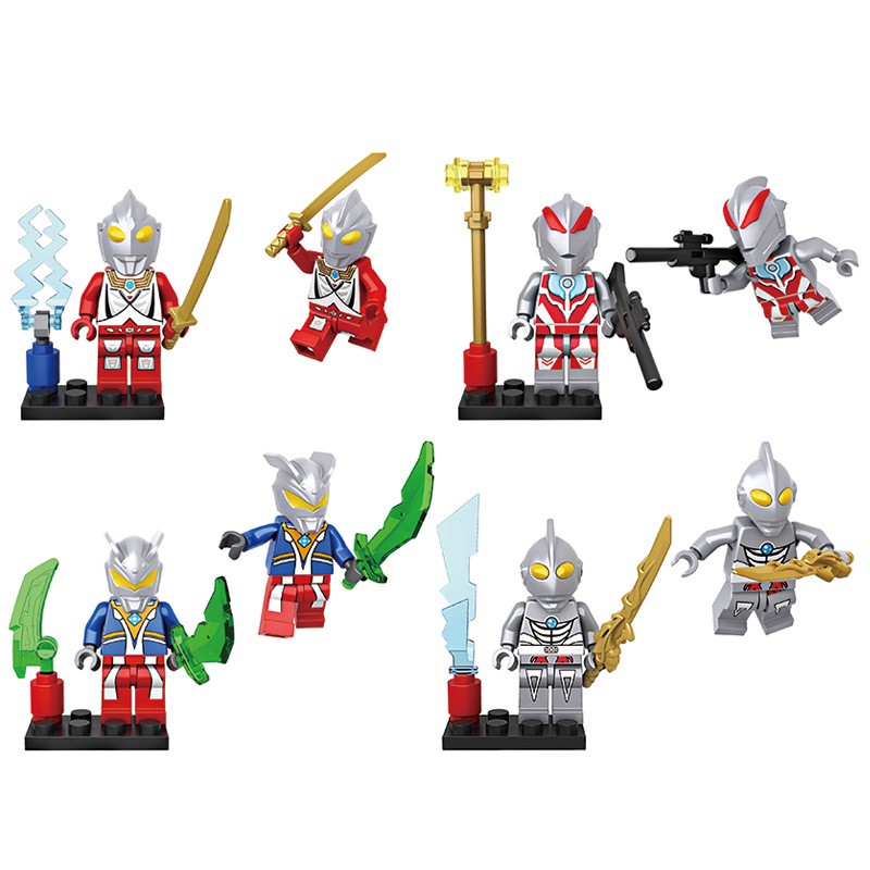 ULTRAMAN Set 8 Mô Hình play Đồ Chơi Nhân Vật Siêu Anh Hùng Geed Taro Zero Lg128