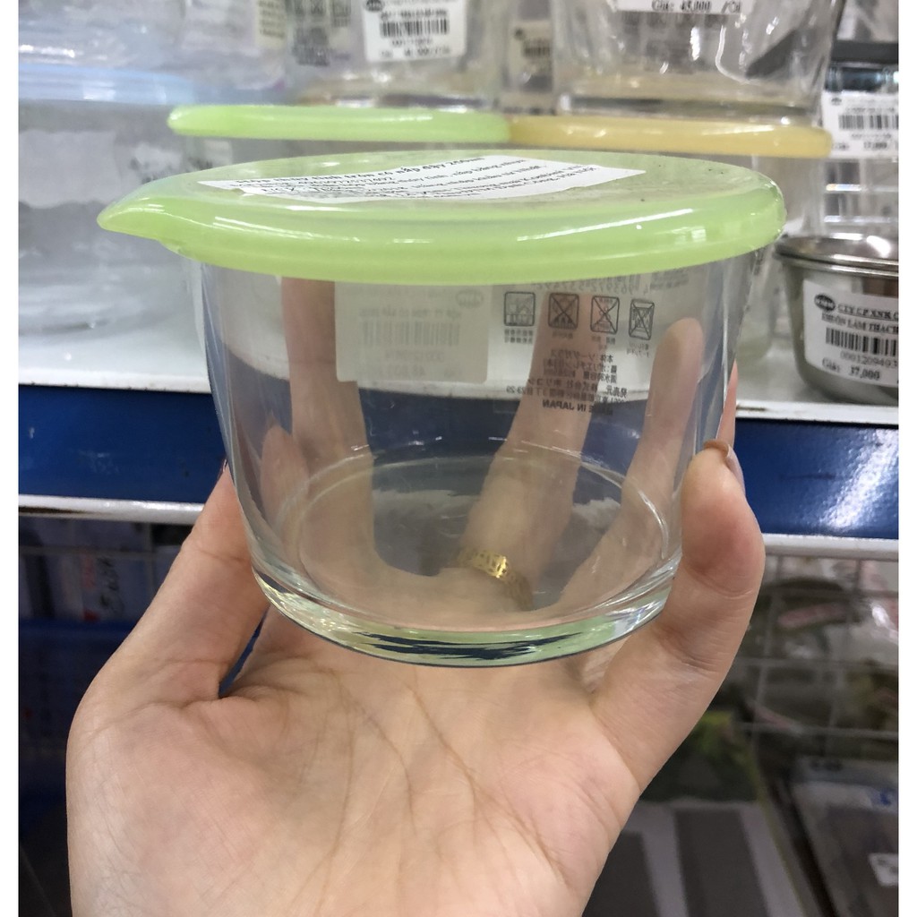 Hộp thủy tinh tròn có nắp đậy 250ml  - Nhật Bản - Tetuchan Store