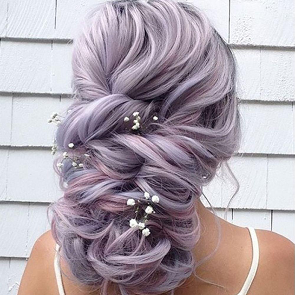 ANEMONE Tóc Giả Nữ Kiểu Xoăn Gợn Sóng Lớn Màu Pastel Bằng Sợi Tổng Hợp Chịu Nhiệt Hóa Trang Halloween