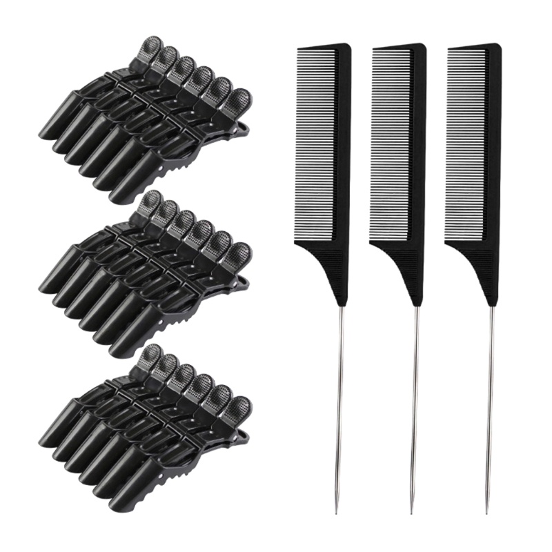 1 Set Kẹp Tóc Dạng Móng Vuốt Bằng Thép Chống Trượt Thời Trang Cho Salon YOUYO