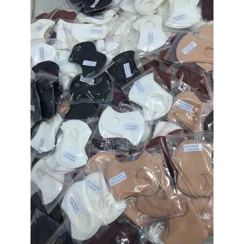 Khẩu trang vải Poly kháng nước 2 lớp