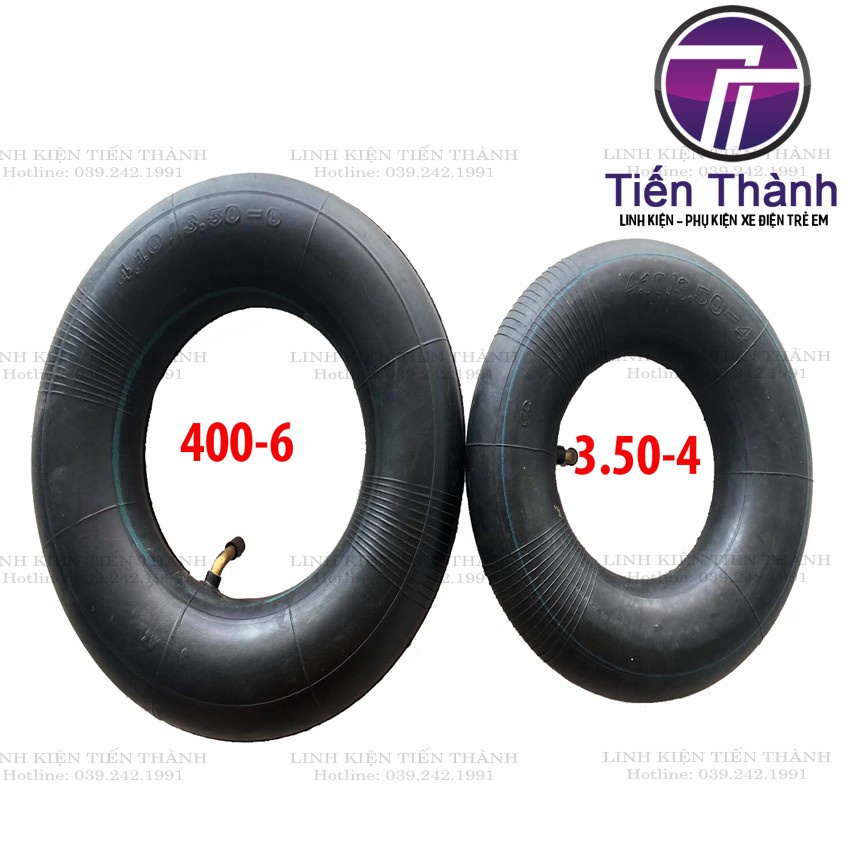 △✤Ruột Săm Ô Tô Điện Trẻ Em Thông Số 400-6 và 4.10 x 3.50-4