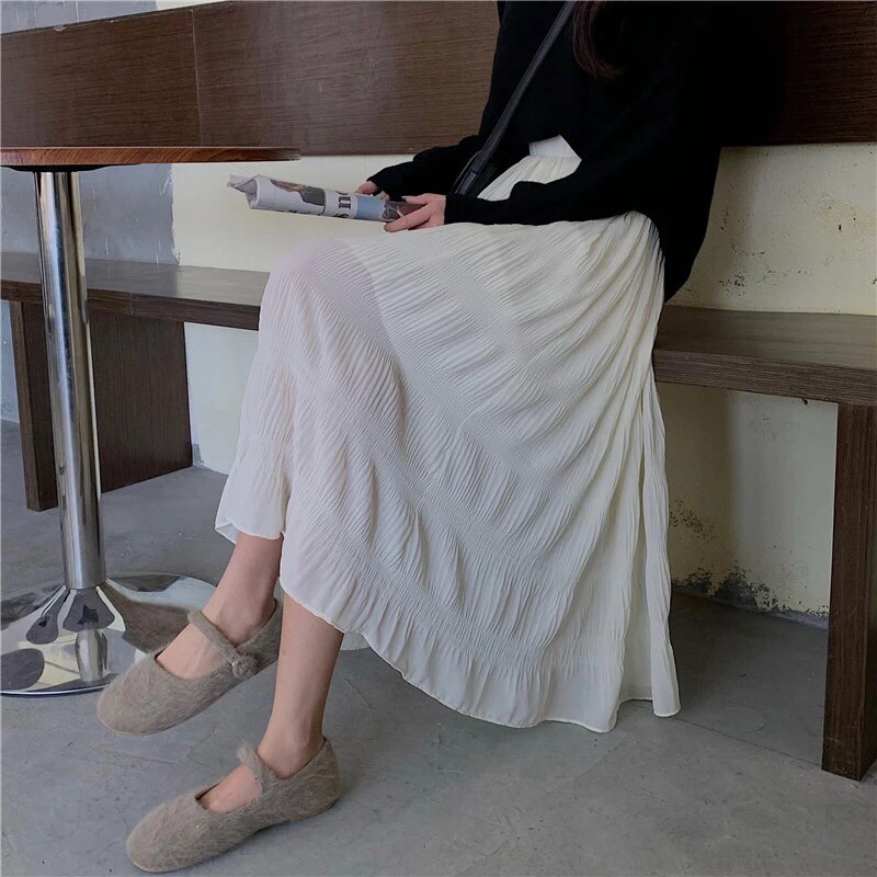 Chân váy maxi lưng cao mặc 4 mùa sành điệu | BigBuy360 - bigbuy360.vn