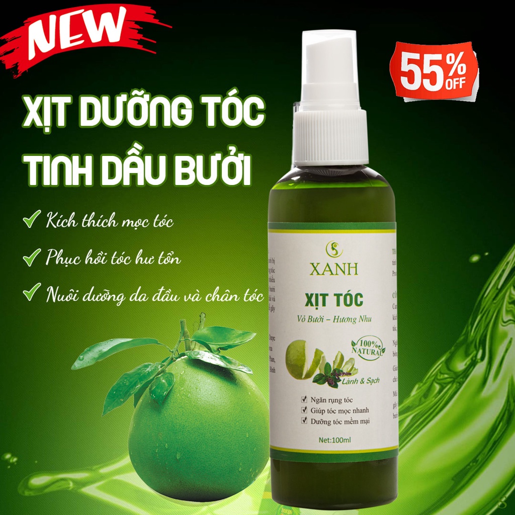 Xịt Bưởi Kích Thích Mọc Tóc Ngăn Ngừa Rụng Tóc