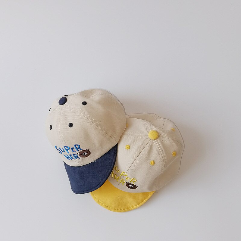 Mũ Lưỡi Trai Vải Cotton Mềm Thời Trang Xuân Hè Cho Bé