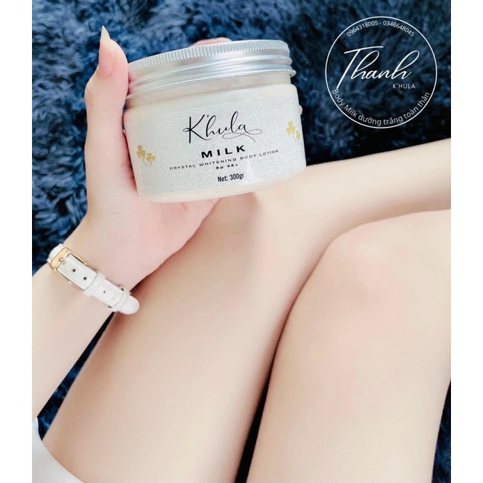 [Tặng Tẩy tbc ] KEM DƯỠNG TRẮNG BODY MILK K’HULA / Bật tone sau 7-14ngày sử dụng