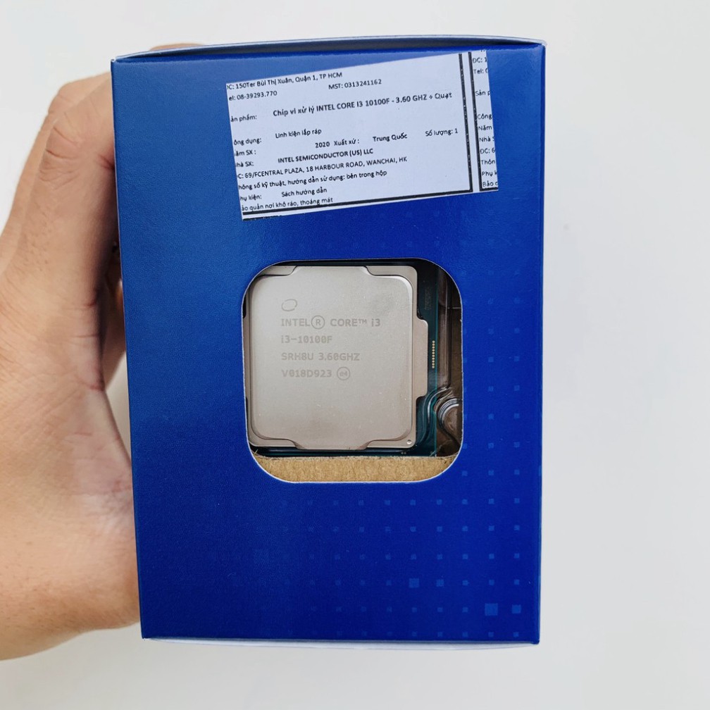ASE1 MAAD CPU Intel Core i3 10100F 3.6GHz up to 4.3GHz, 4 nhân 8 luồng socket 1200 chính hãng Viễn Sơn cung ứng (ko có G | BigBuy360 - bigbuy360.vn