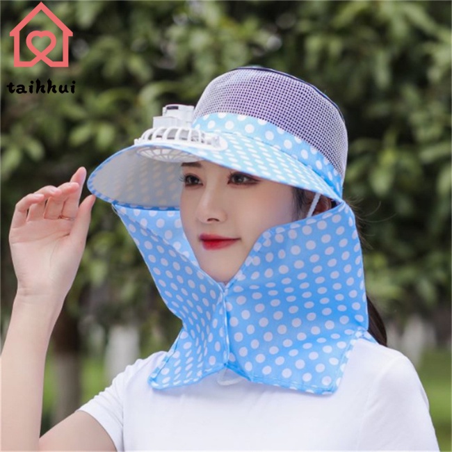 Mũ Chống Nắng Kèm Quạt Có Thể Sạc Lại Đa Năng Tiện Dụng
