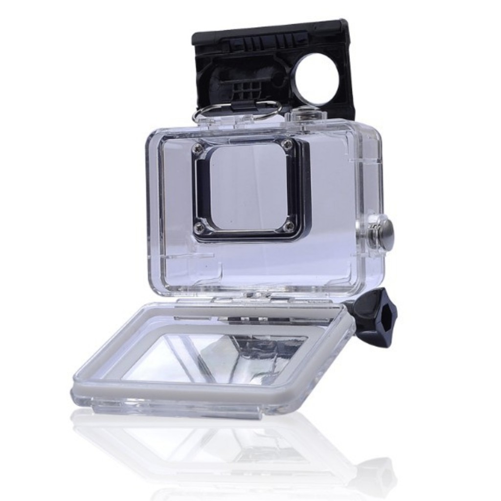 Hộp case gopro chống nước 5 6 7 black white silver