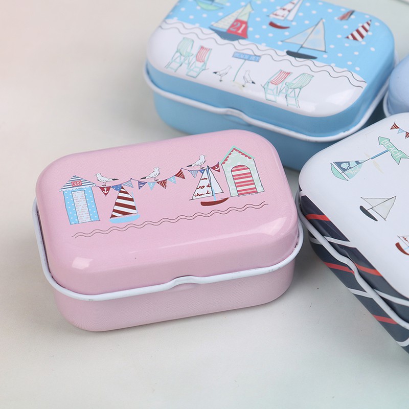 Hộp Thiếc Đựng Đồ Đa Năng In Họa Tiết Xinh Xắn