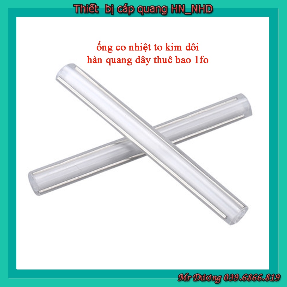 Ống co nhiệt to kim đôi 60mm - ống nung dùng cho các mối hàn cáp quang Túi 50 chiếc