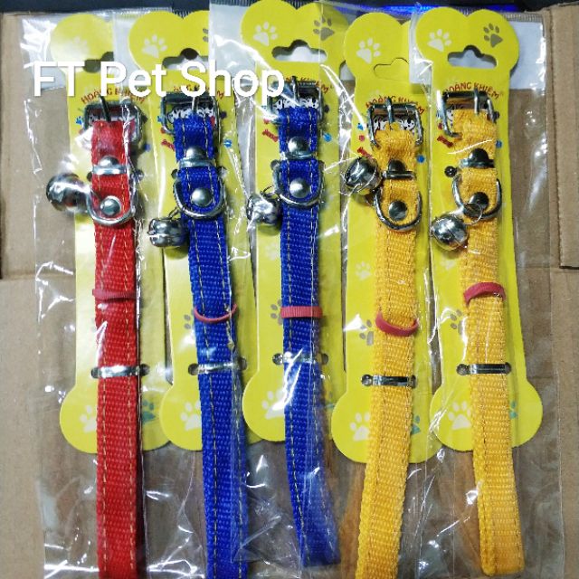 Vòng cổ cho chó vải dù khóa gài lỗ kim loại