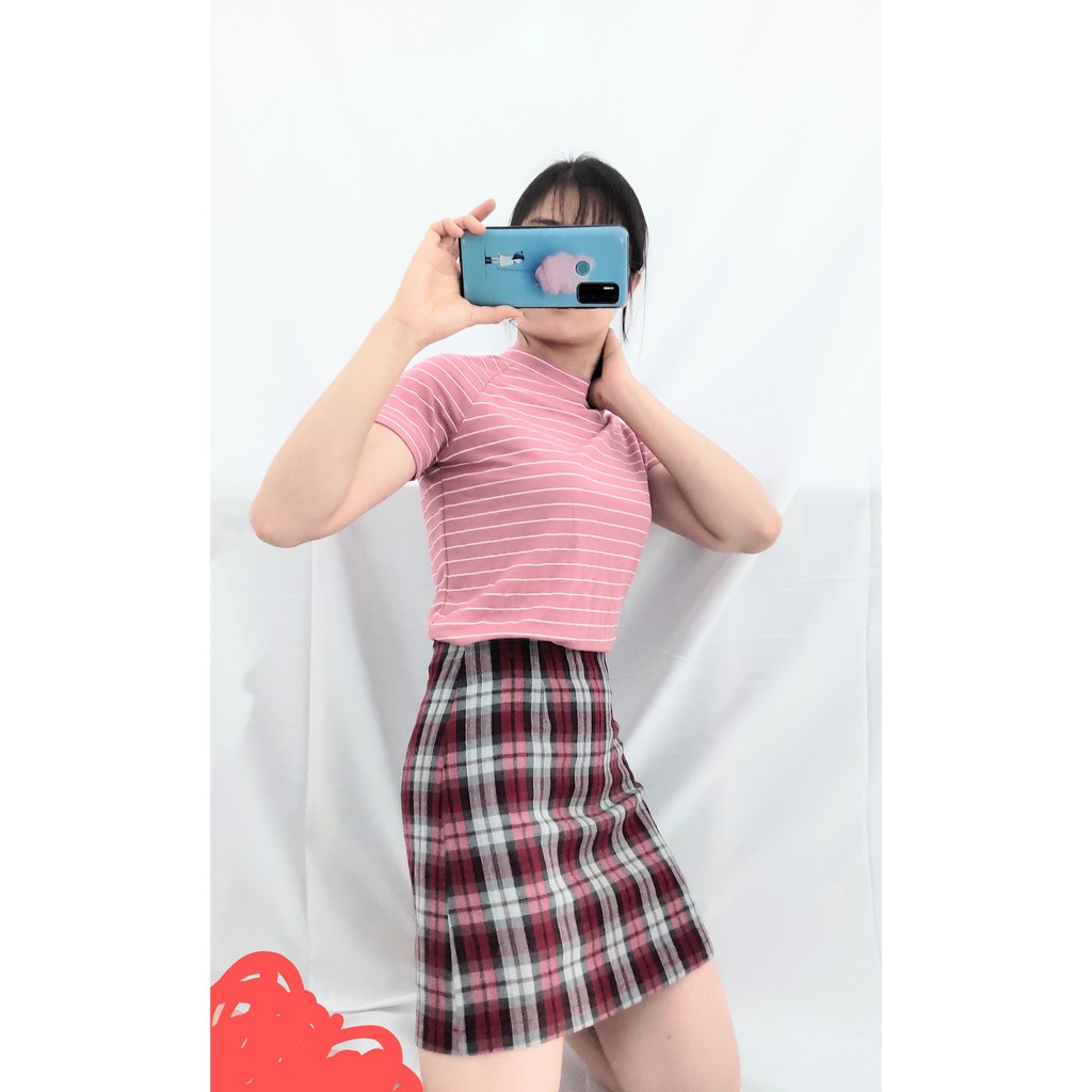 Chân váy chữ A lưng cao (tặng kèm turban) | BigBuy360 - bigbuy360.vn