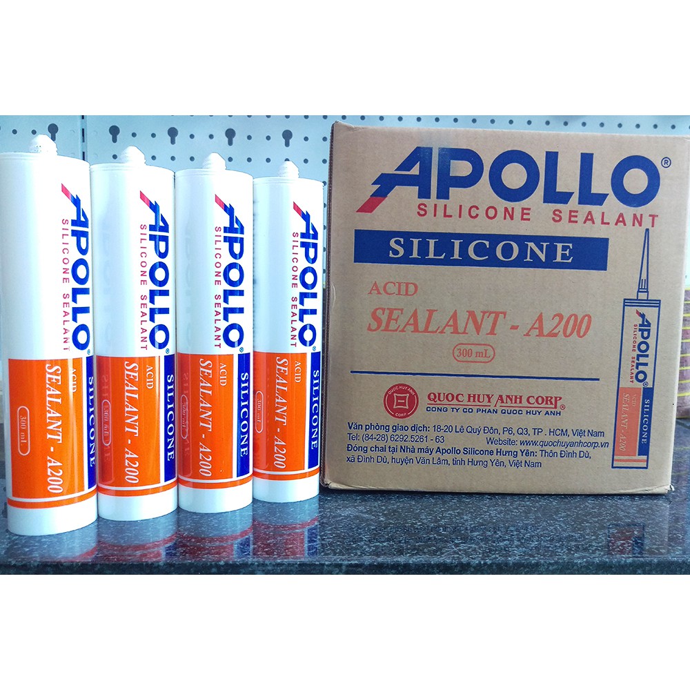 Keo Silicone APOLLO Sealant A200 | Nói không với hàng nhái, hàng kém chất lượng