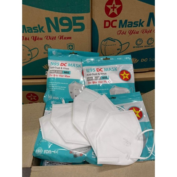 Khẩu trang y tế N95 DC Mask Chính hãng (Thùng 200 chiếc)