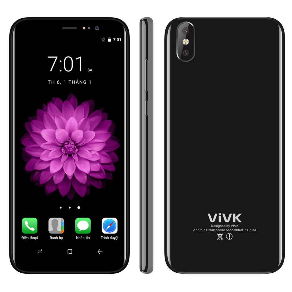 Điện thoại VIVK R8 - Hàng Chính Hãng - Bảo Hành 12 Tháng - tặng ốp lưng