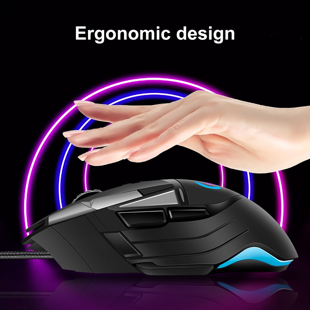 Chuột chơi game 7200dpi có dây với 8 nút bấm và đèn Rgb chất lượng cao Oppo_G502