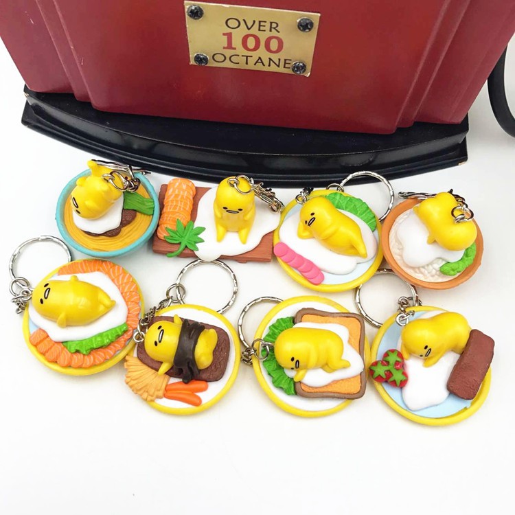 Móc khóa trứng lười gudetama.-ZV61