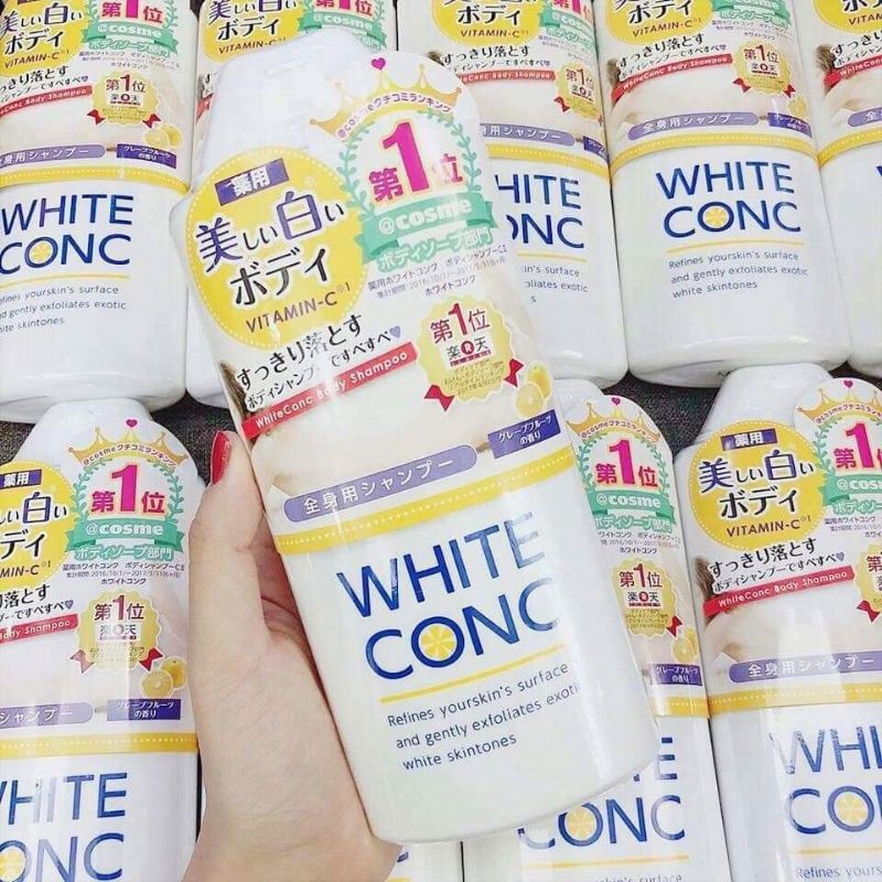 Sữa tắm KÍCH TRẮNG White ConC Body Shampoo 360ml - Da trắng mịn sau mỗi lần tắm