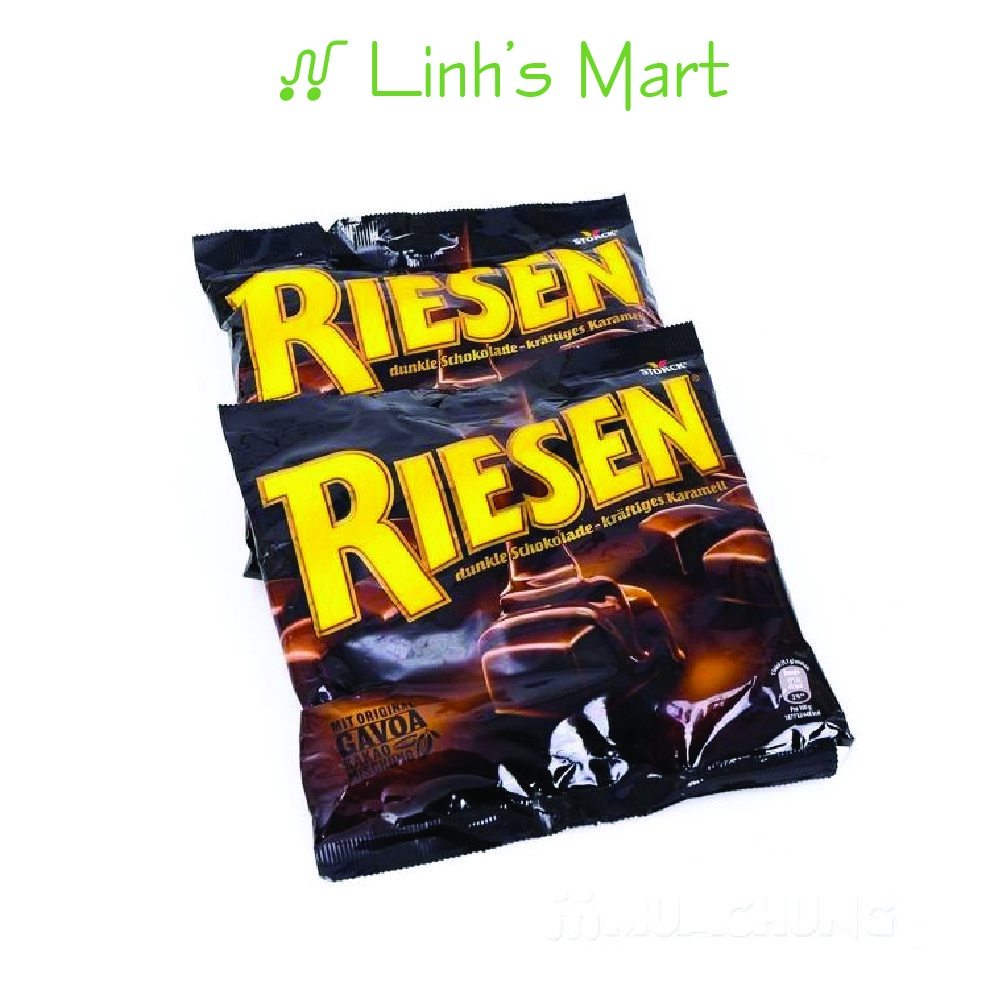 Kẹo soccola Riesen Đức. Kẹo socola đen nhân mềm Riến Storck gói 150g