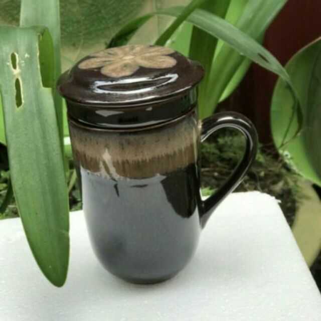 Cốc lọc trà hoa 3D Bát Tràng