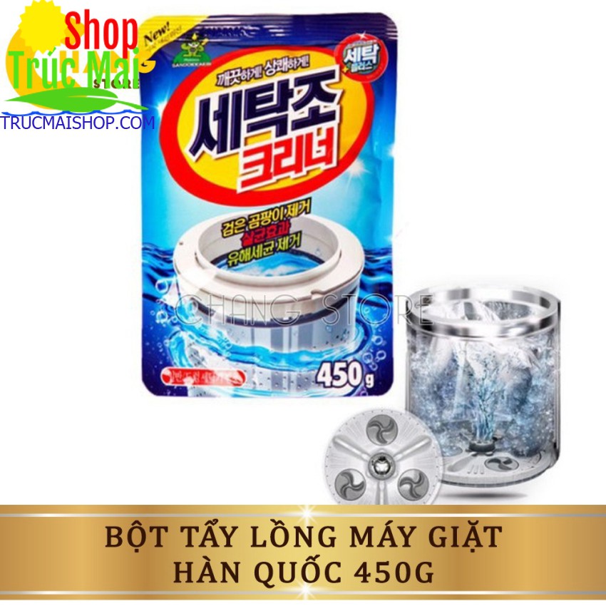Gói Tẩy Vệ Sinh Lồng Máy Giặt 450g