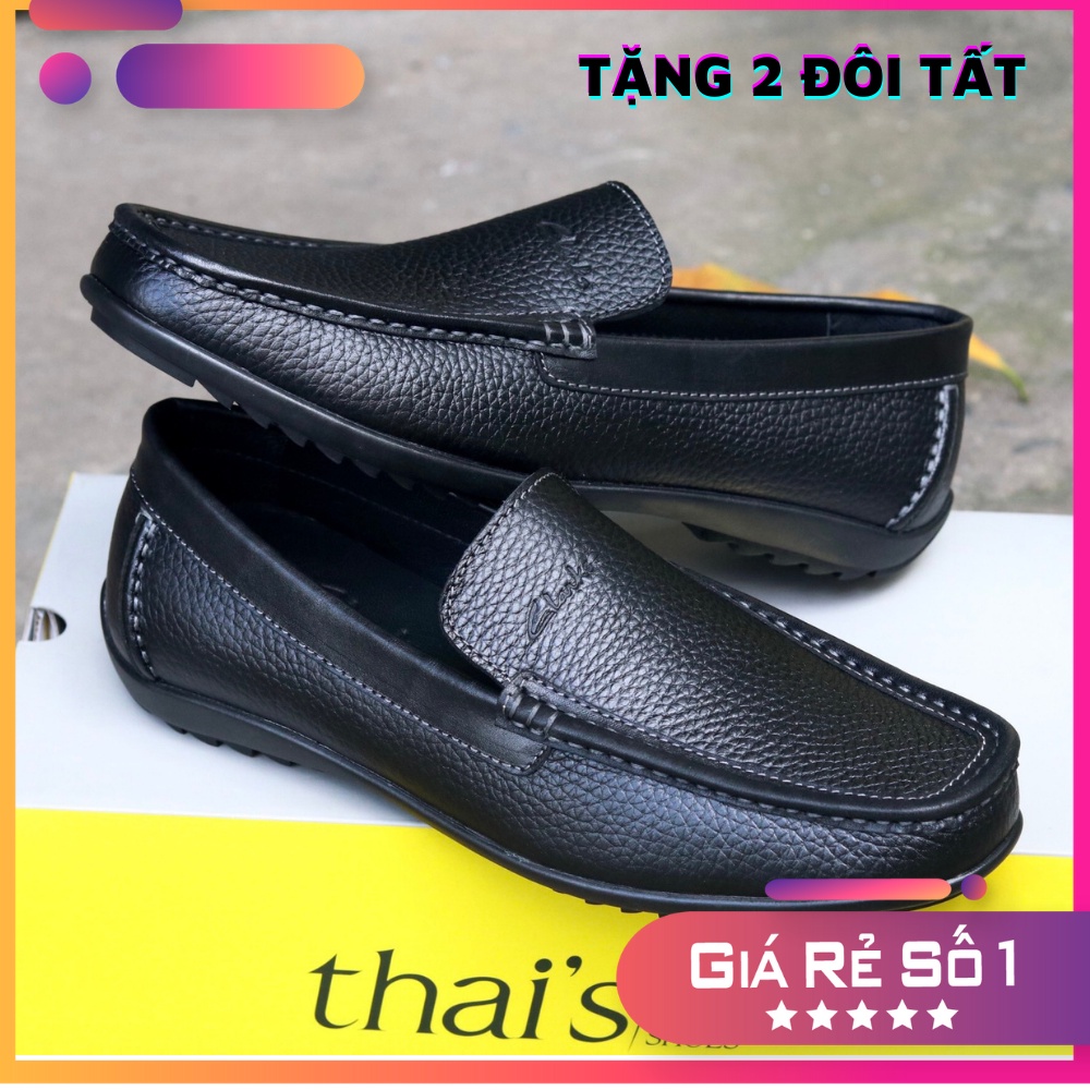 Giày lười nam da bò cao cấp, nhập Thái Lan Full hộp, bảo hành 2 Năm, mã SP CL02H, Thai Fashion Store