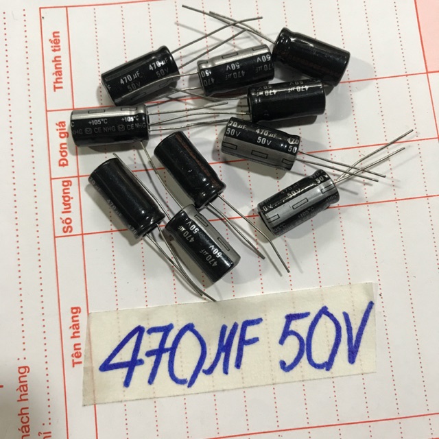 10 con Tụ Hoá 470uf 50V