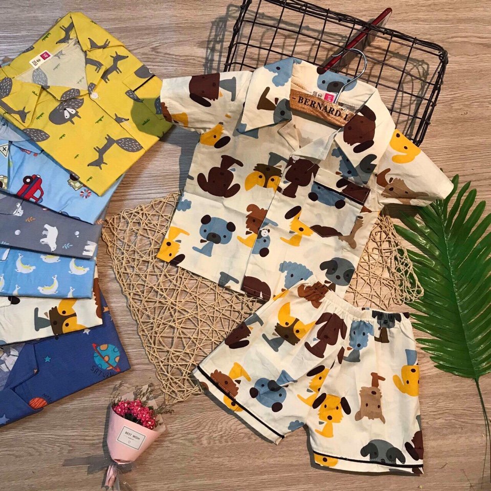 Bộ quần áo pijama AM64 cho bé trai và bé gái