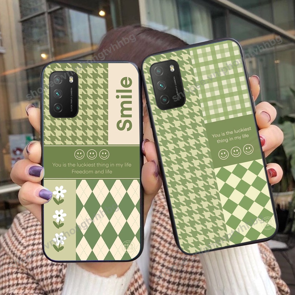 Ốp lưng Xiaomi Redmi 9T / Poco M3 / Poco X3 in mẫu gấu bo viền , smile mặt cười cực cute đẹp