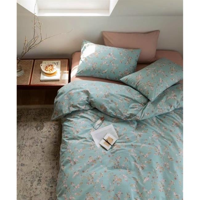 Set chăn ga cotton living hoa nhí nhập khẩu Hàn Quốc