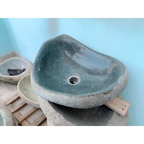 Lavabo đá cuội tự nhiên