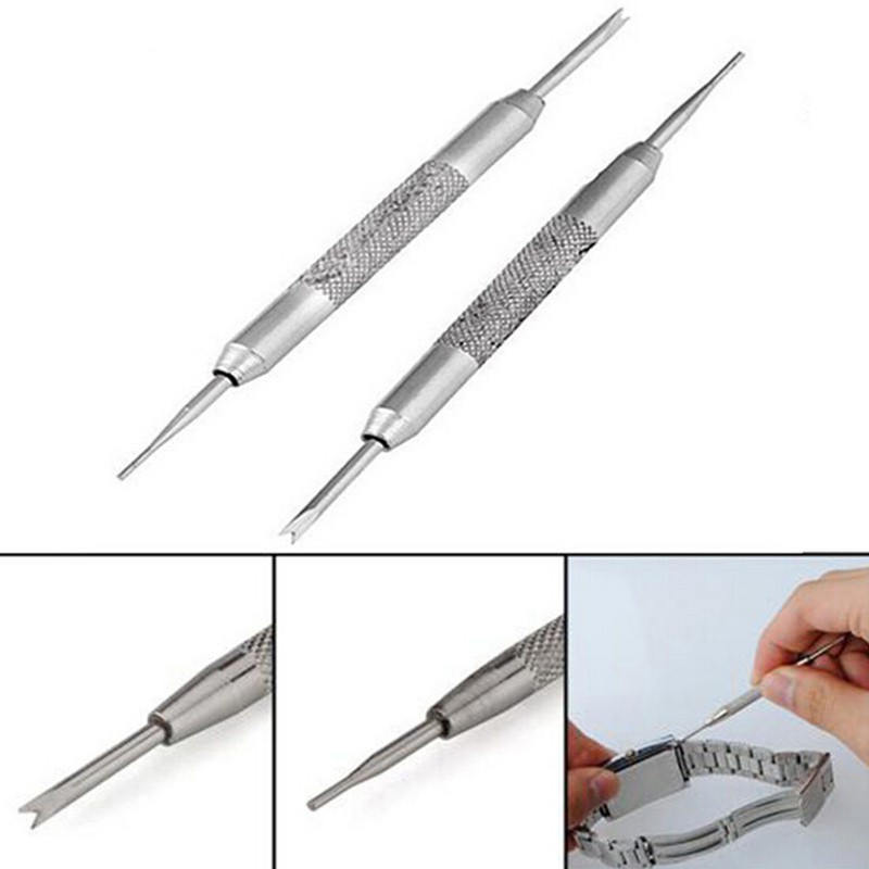 [funnyhouse]2pcs Practical Watch Band Spring Bars Strap Link Pins Remover Repair Kit Tool