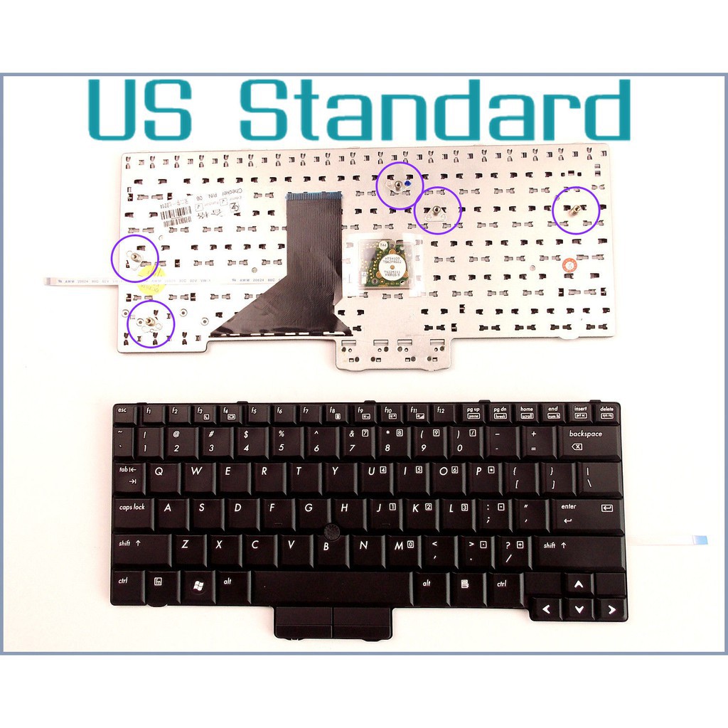 Bàn phím laptop HP Compaq Elitebook 2500 2510P 2530P BH 12 tháng