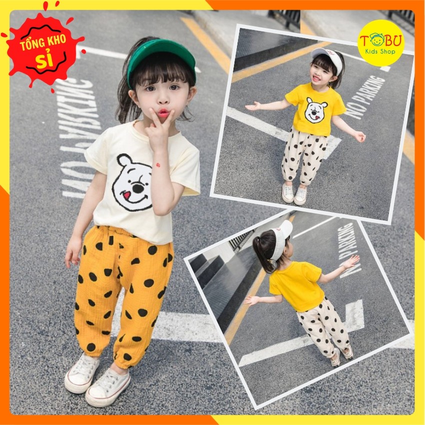 Bộ thun mặt gấu TBKS77 siêu cute